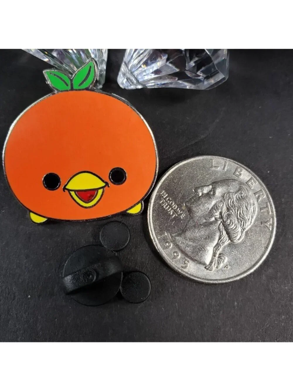 Disney Orange Juice Bird Trading Pin Epcot Mascot Tsum Tsum Lapel Brooch Badge